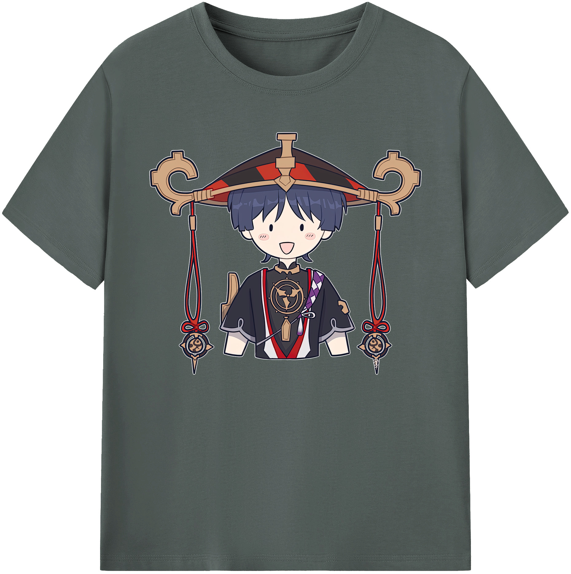 げんし神 さんペい genshin Sanpei 綿100％ メンズ半袖Tシャツ｜肌触りやわらか＆通気性